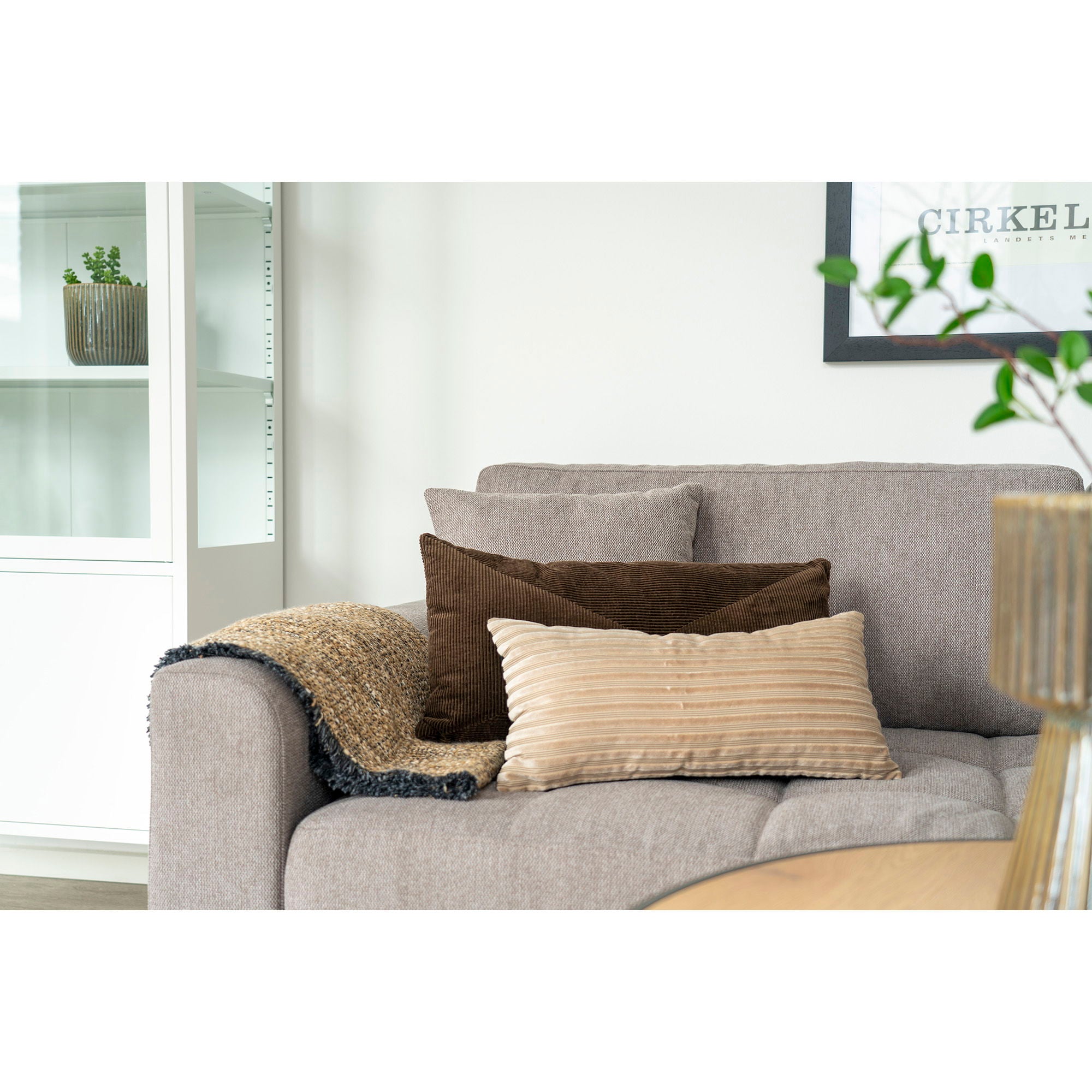 Farbe Ely – Decke, Baumwollmischung, blau/gelb, 130×170 cm